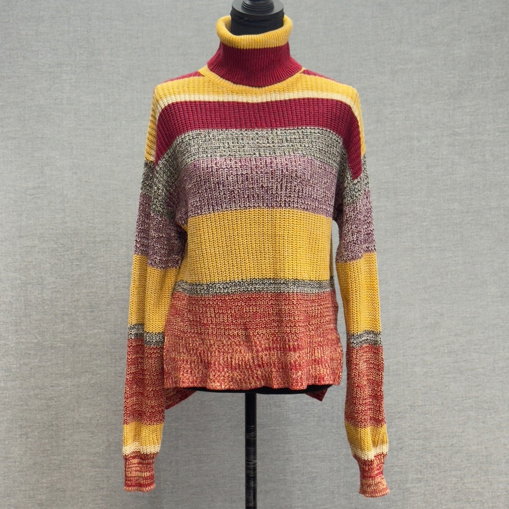 Urban Outfitters Striped Knit Turtleneck Sweater Multicolor Size XS‎